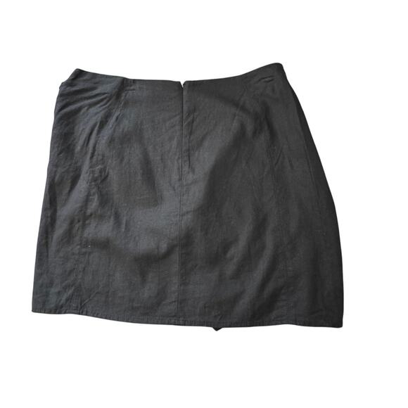 NEW TREASURE & BOND NORDSTROM Women's Black Side Tie Wrap Mini Skirt Size L - Picture 4 of 6